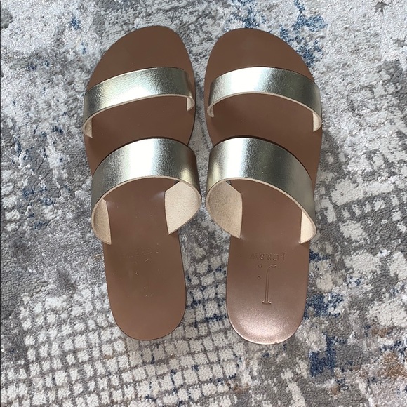 J. Crew Shoes - Gold J. Crew sandals